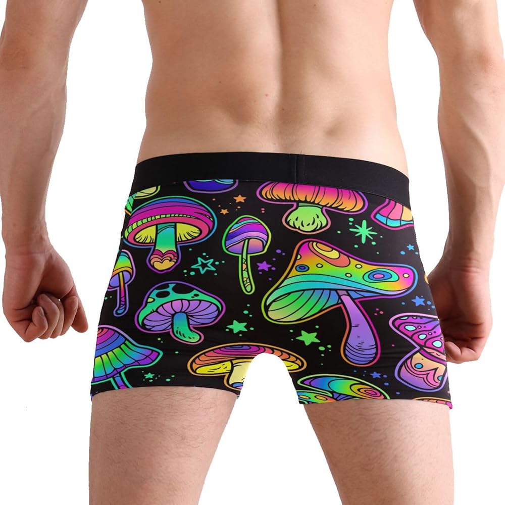 Amazon | [MASAI] ボクサーパンツ メンズ キノコ カラフル 下着